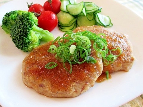 肉・卵なし!サバ缶と豆腐のふわもちハンバーグ♪